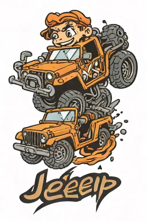 Jeep tattoo design idea