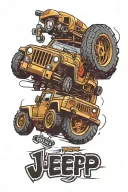Jeep tattoo design idea