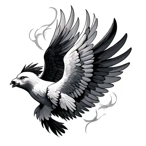 Wind Beneath My Wings tattoo design idea