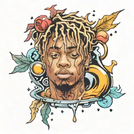 juice wrld 999 tattoo design idea