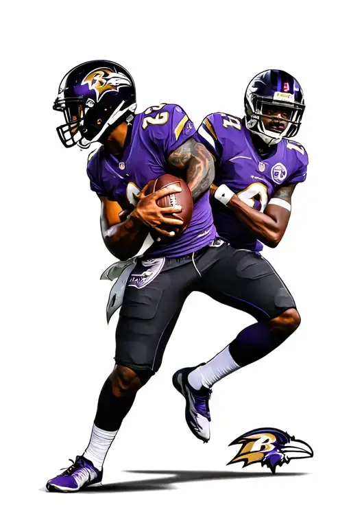  tank davis and baltimore ravens quarterback lamar jackson realistic arm tattoo shoulder to elbow length tattoo design idea