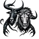 Taurus Leo and two Scorpio tattoo design idea