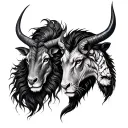 Taurus Leo and two Scorpio tattoo design idea