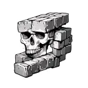 Brick tattoo design idea