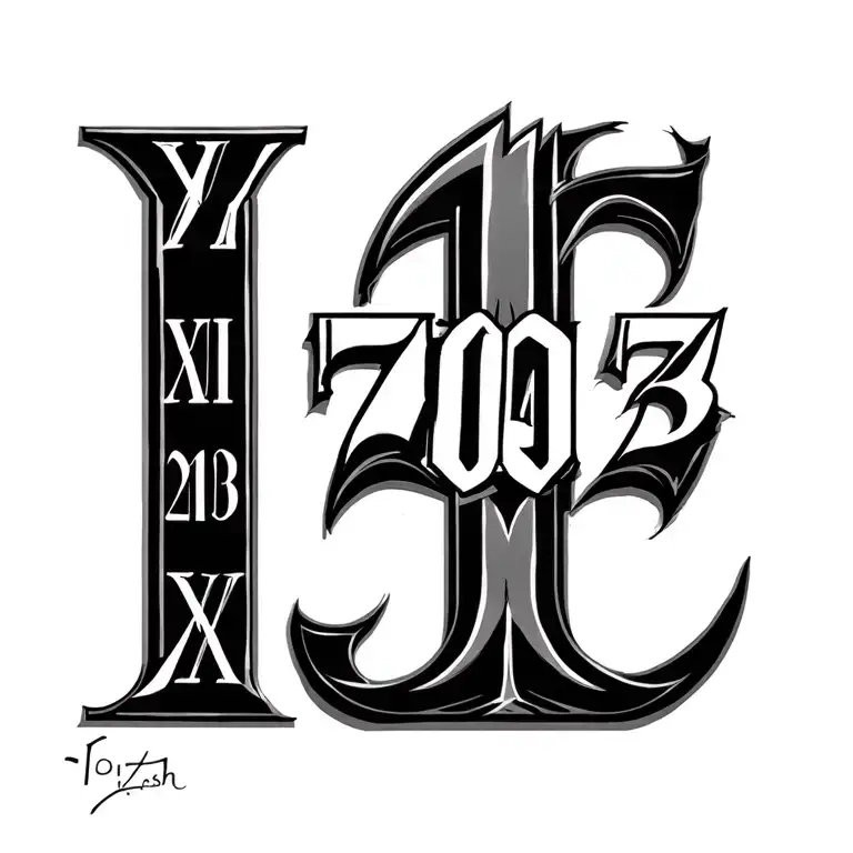 my name is hitesh and my birthdate 15 03 2003 roman numeral tattoo design idea