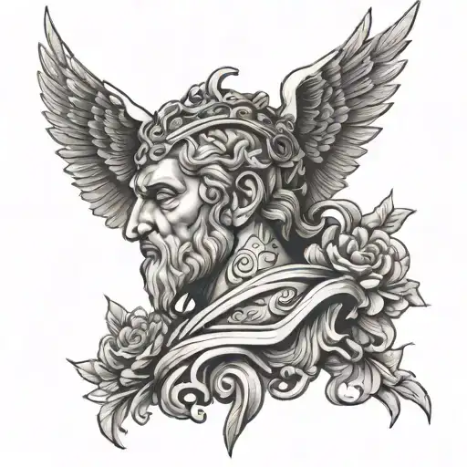 stoic virtues  tattoo design idea