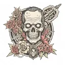 The walking dead  tattoo design idea
