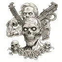 The walking dead  tattoo design idea