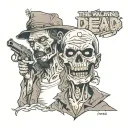 The walking dead  tattoo design idea
