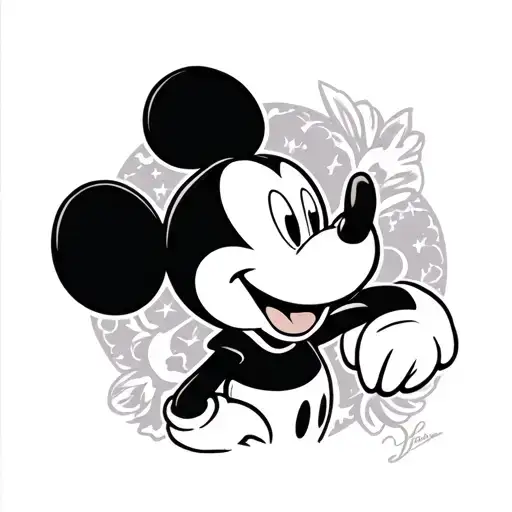 Disney mickey mouse tattoo design idea