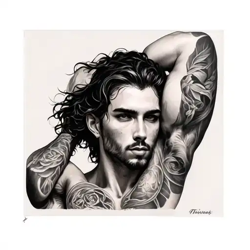 On Triceps tattoo design idea