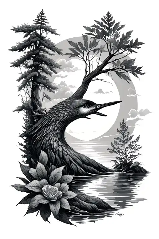nature tattoo design idea