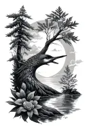 nature tattoo design idea
