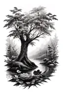 nature tattoo design idea