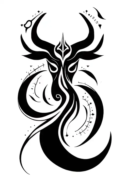 taurus gemini libra constellation tattoo design idea