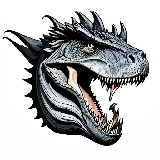 carnotaurus tattoo design idea