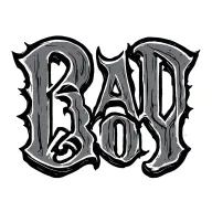 gothic font text "bad boy" tattoo design idea