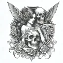 death and the maiden tattoo design idea
