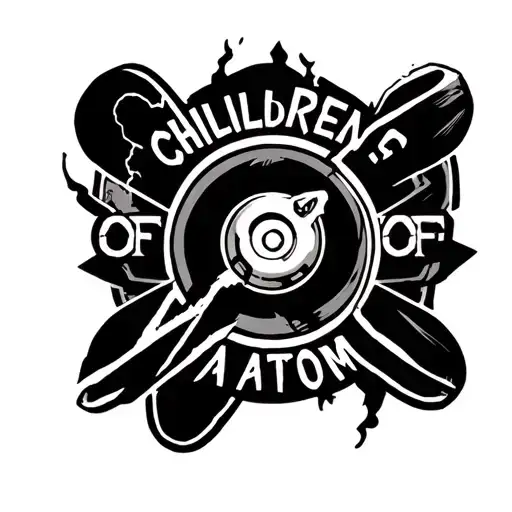 fallout Children of Atom logos tattoo design idea