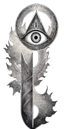 eye of odin rune circle tattoo design idea
