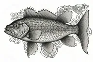 Arctic grayling tattoo design idea