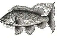 Arctic grayling tattoo design idea