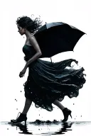 never fear the storm learn to dance in the rain tattoo design idea