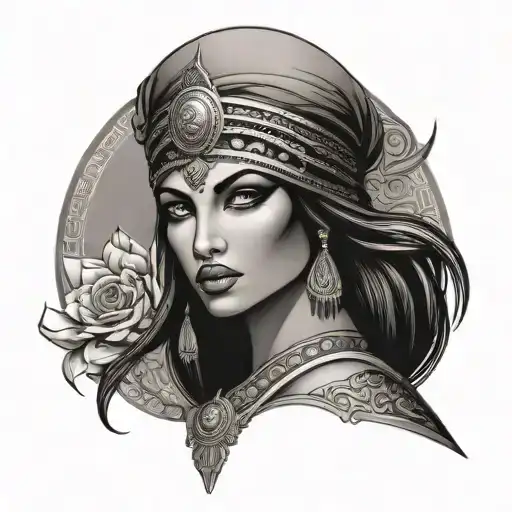 Isis Goddess tattoo design idea