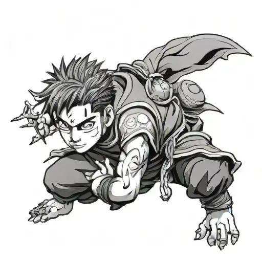 gaara love kanji tattoo design idea
