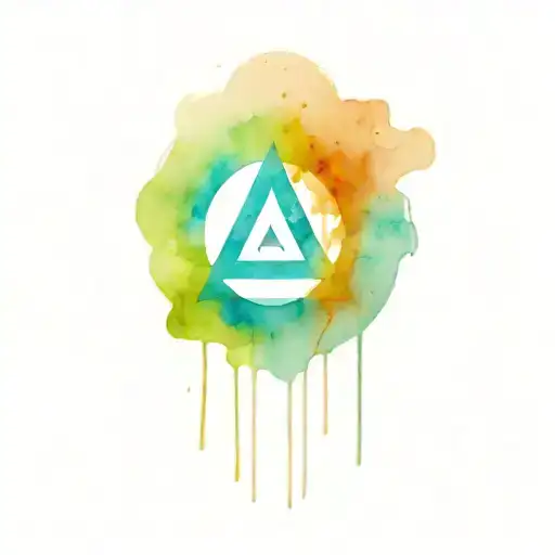 Alcoholics Anonymous symbol surrounded tattoo design idea