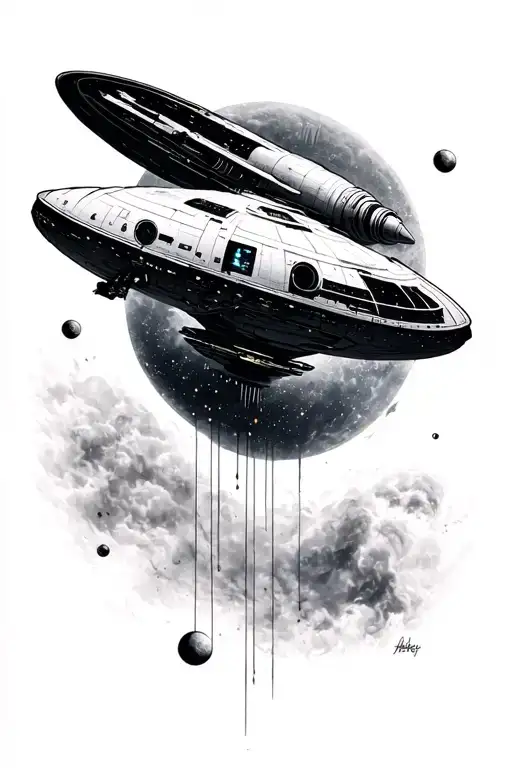 interstellar movie reference tattoo design idea