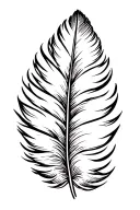 turkey feather tattoo design idea