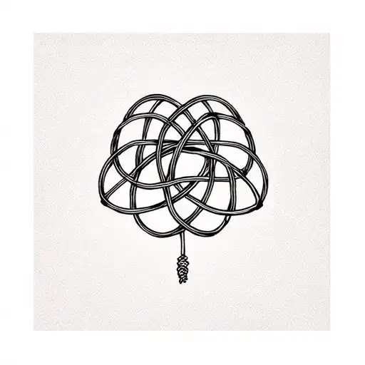 shibari knots tattoo design idea