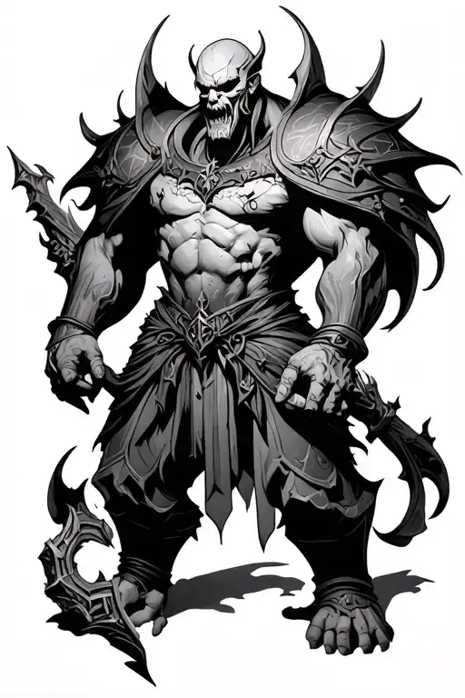 Kharn the Betrayer tattoo design idea