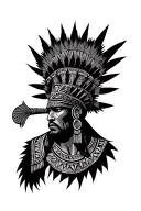aztec warrior tattoo design idea