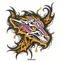 Scar tattoo design idea