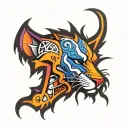 Scar tattoo design idea