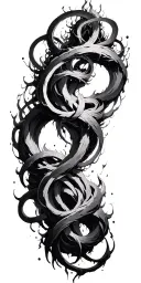 dante inferno 9 circles intertwined within tattoo design idea