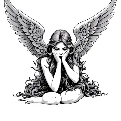 sexy evil angel speak no evil speak no evil tattoo design idea