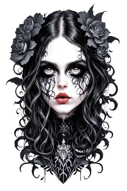 Goth tattoo design idea