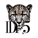 cheetah print with d15 initials  tattoo design idea