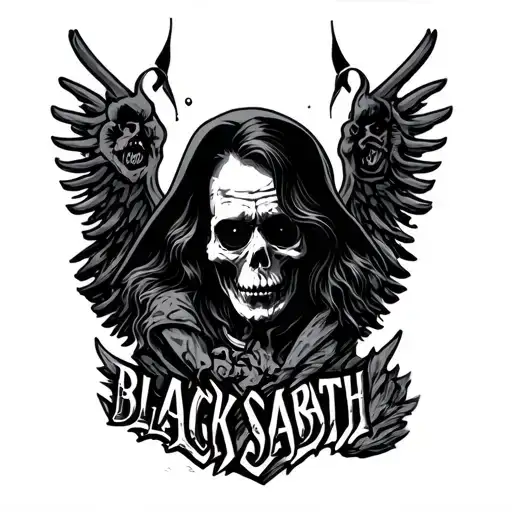 black sabbath tattoo design idea
