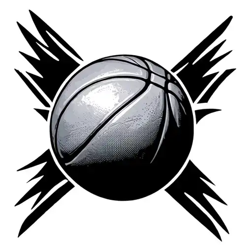 Basketball tattoo design idea