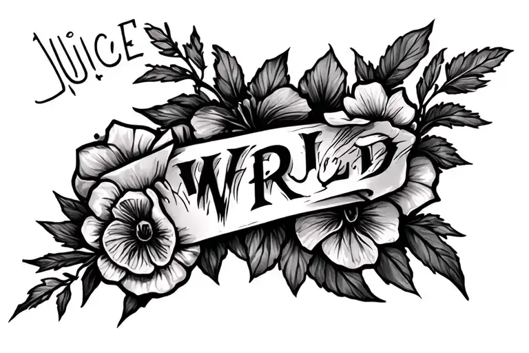 Juice WRLD tattoo design idea