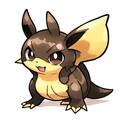 mew eeveeSquirtle all looking cute and playing together that will fit on a forearm tattoo design idea