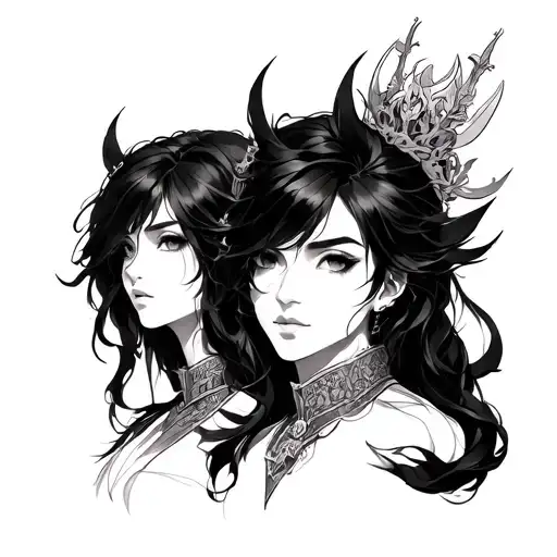 matching kingdom anime tattoo design tattoo design idea