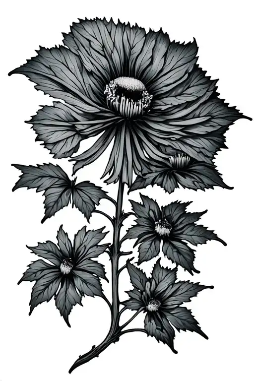 poison hemlock tattoo design idea