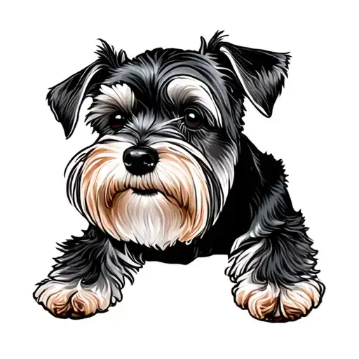 Mini Schnauzer tattoo design idea