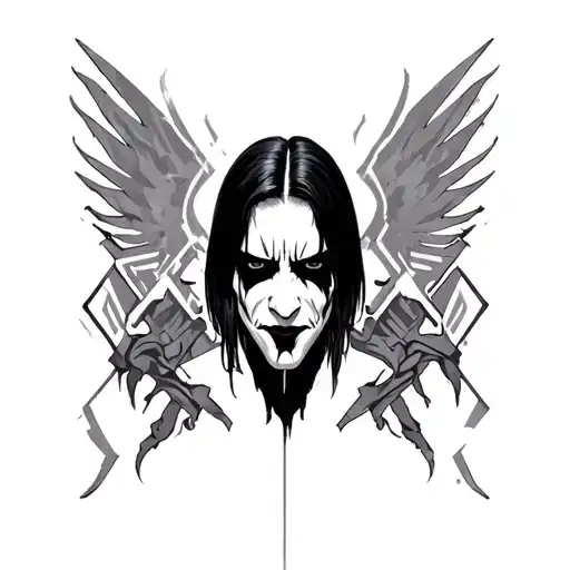 Chris motionless cyberhex tattoo design idea