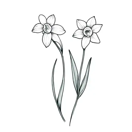 2 peas in a pod and narcissi's  tattoo design idea